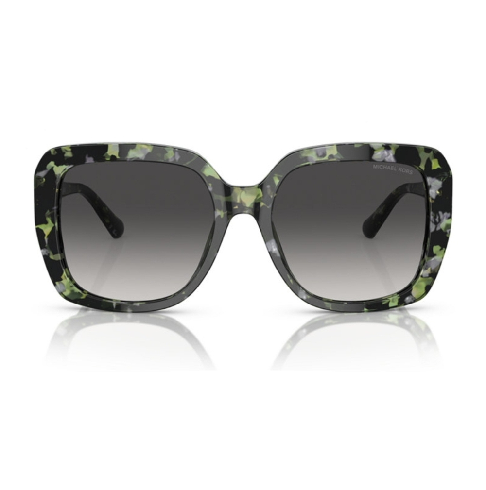NWT Authentic Michael Kors Green and Black Women's Manhasset Sunglasses MK2140